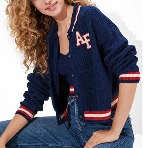 American Eagle Varsity Cardigan Sweater NWT! Sz. Medium